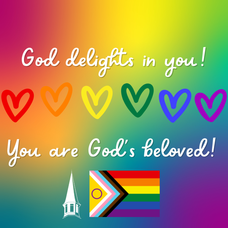 God delights in you. You are God's beloved.